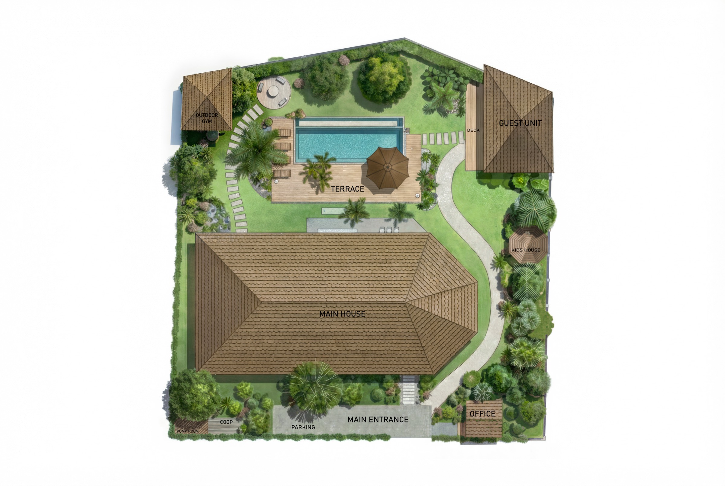 Exterior — Aerial Site Plan