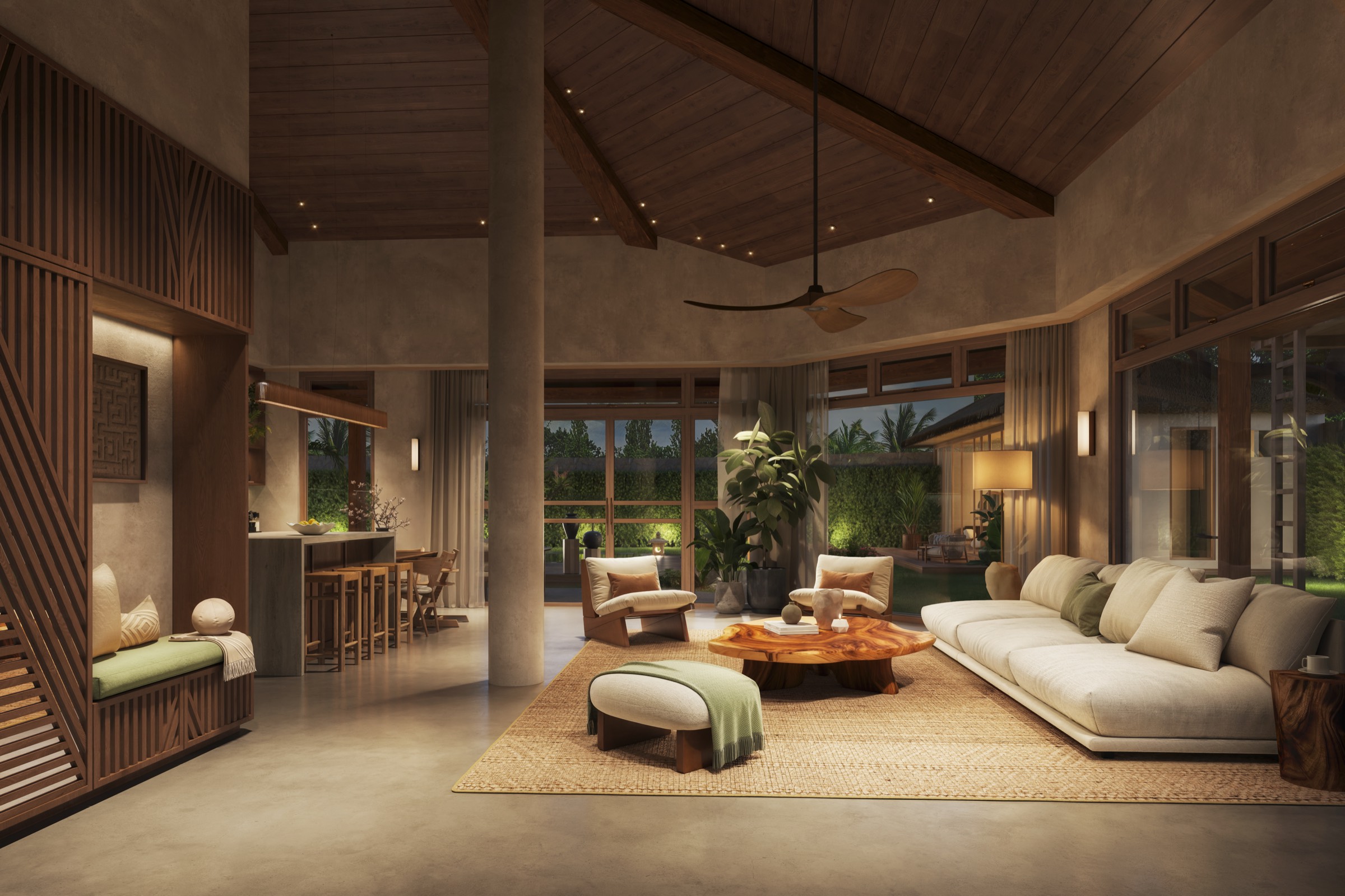 Interior — Living Room Evening