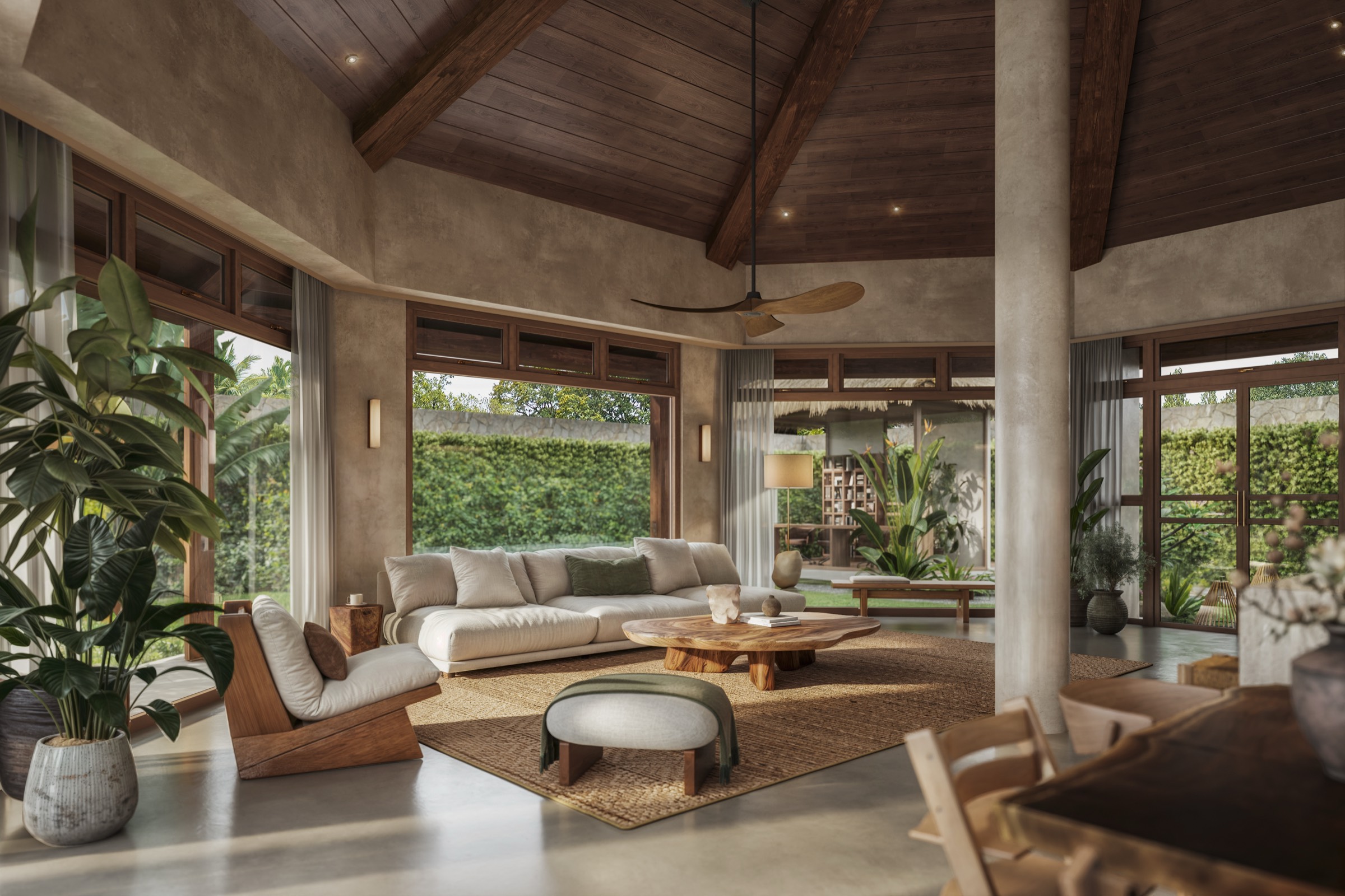 Interior — Living Room Garden View